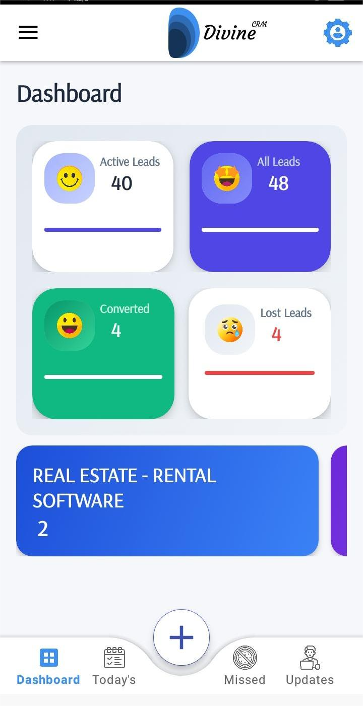Divine CRM Mobile App Screenshot